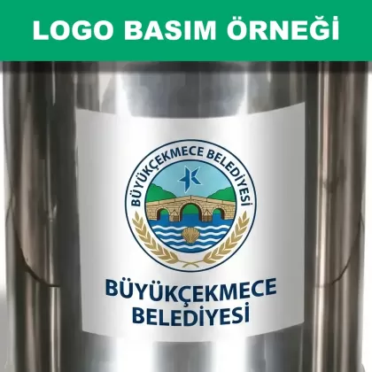 Logolu çöp kovası örneği
