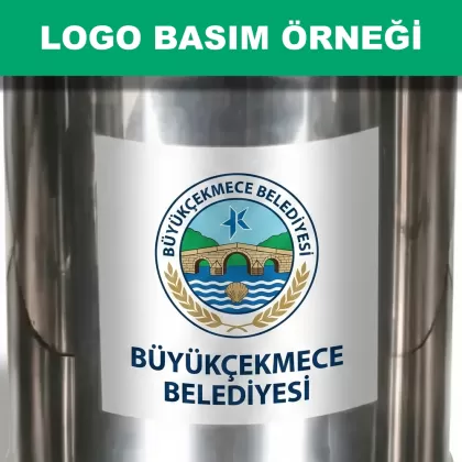3 lü sabit geri dönüşüm çöp kovası baskı örneği