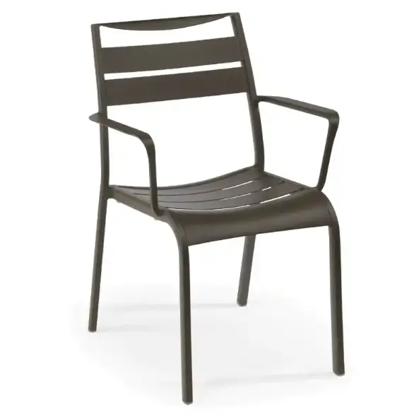 Kahverengi alüminyum sandalye