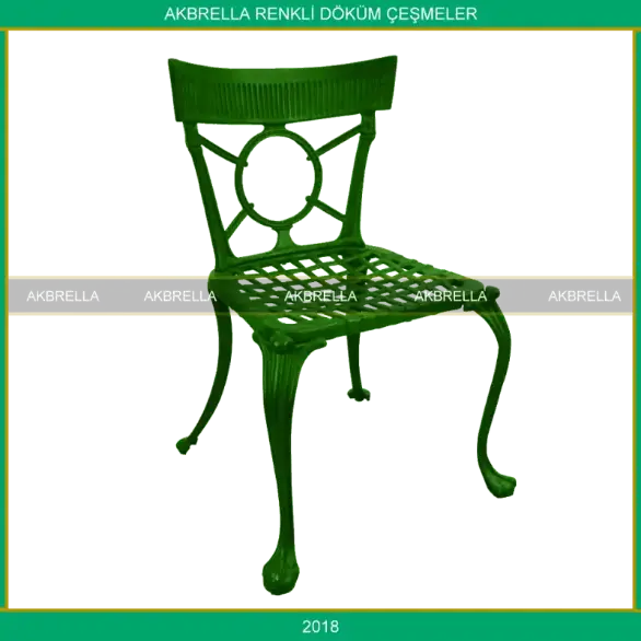 Döküm Cafe sandalyesi yeşil