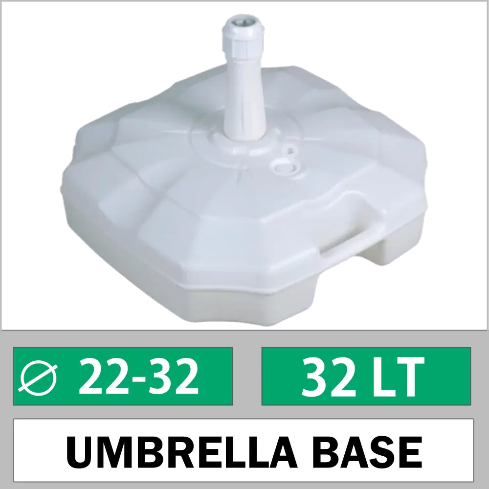32 LT Plaj Şemsiyesi Sabitleme Bidonu Ø22-42 mm | Akbrella