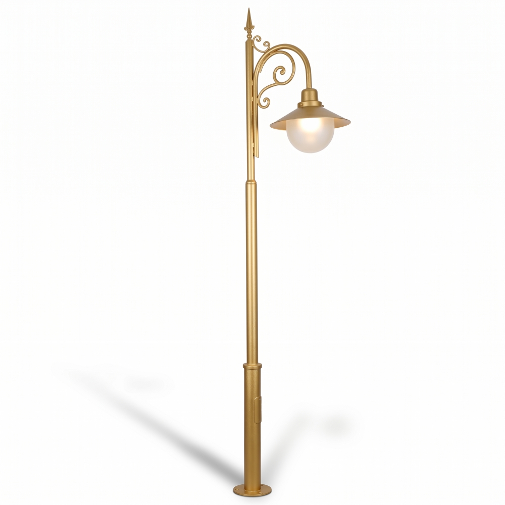 Akbrella SYM 1855 Tek Fenerli 3 Metre Bahçe Aydınlatma Direği