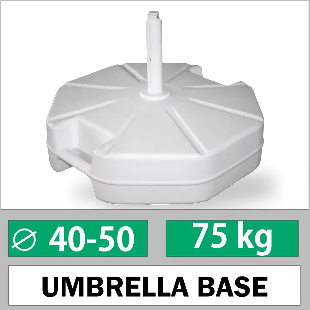 Ø40-50mm 75 kg Concrete Filled Umbrella Leg With Wheels Akbrella World AKB-112