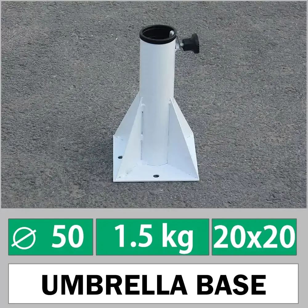 Ø50mm Fixed Concrete Fixing Foot For Pipe Diameter Umbrellas Akbrella World AKB-108