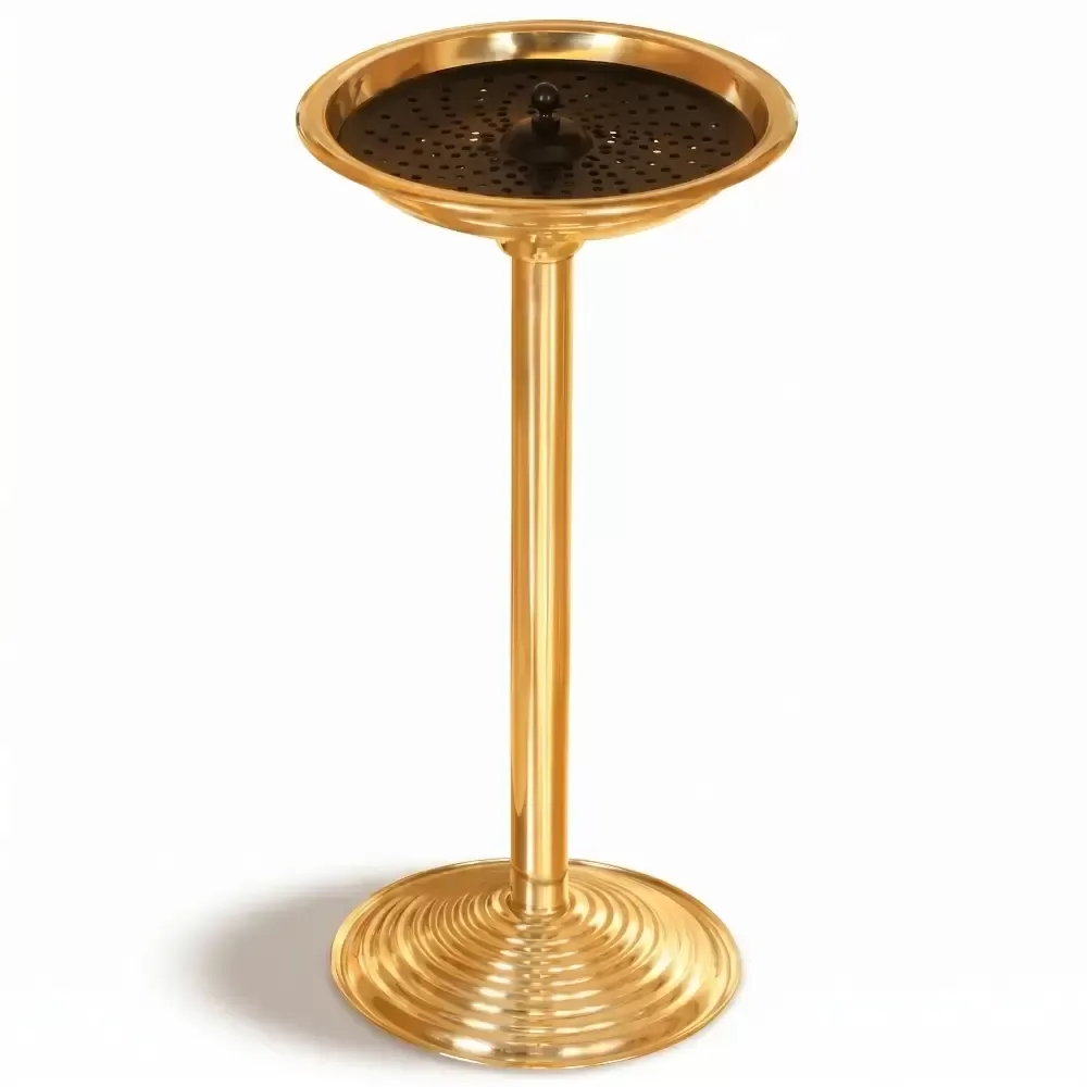 Gold Color Grilled Footed Ashtrays Models 60x28 cm Akbrella World AKB-420