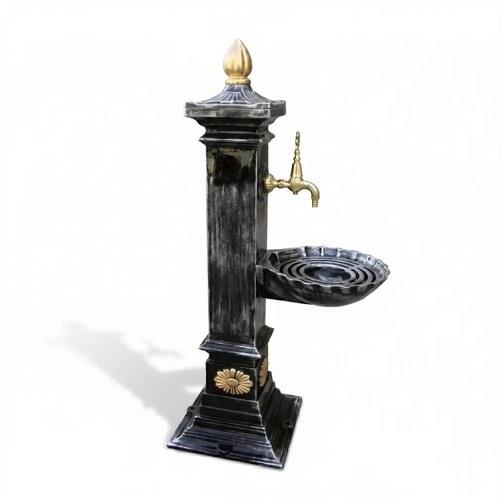 Cast Aluminum, Pedestal Garden Fountain 106x32x45 cm Akbrella World AKB-1092