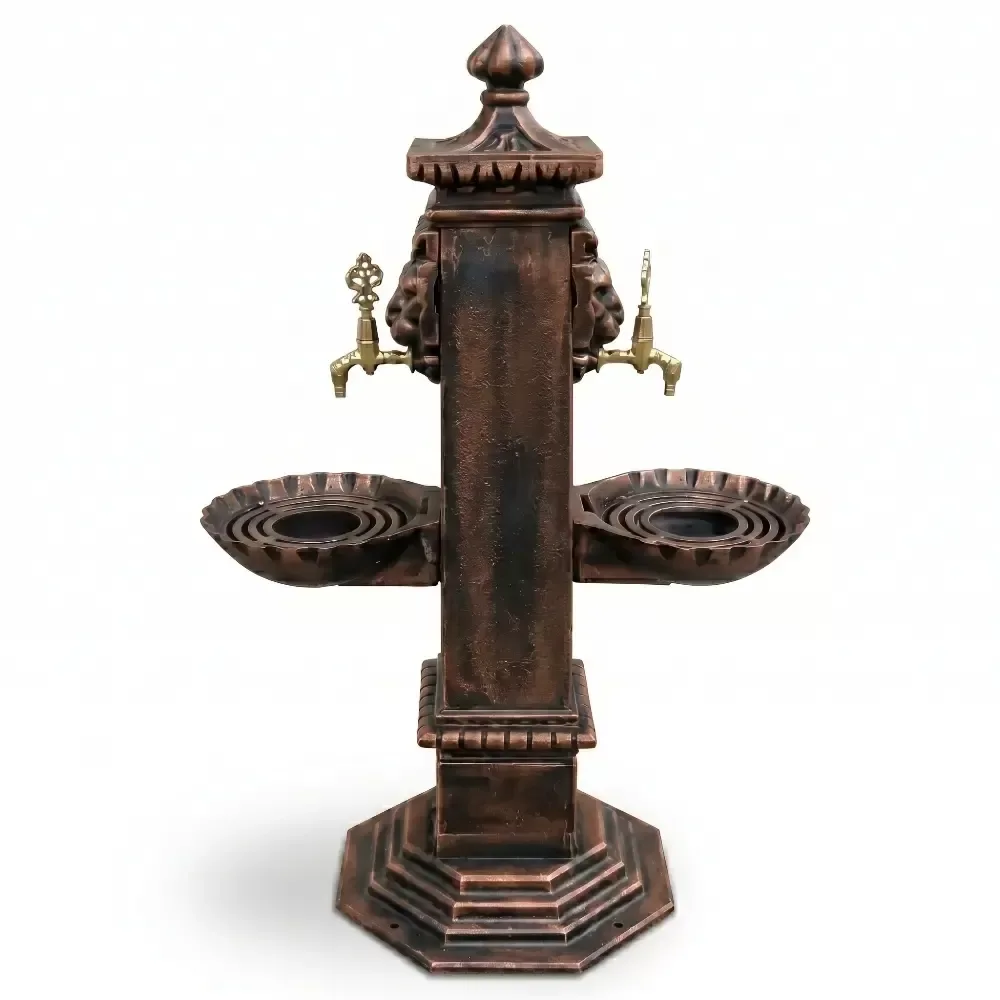 Aluminum Die Cast Standing Garden Square Fountain 119x52x81 cm Akbrella World AKB-246