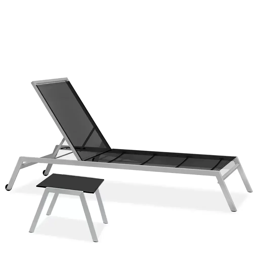 Aluminum Skeleton Mesh Fabric Lounge Chair Akbrella World AKB-710