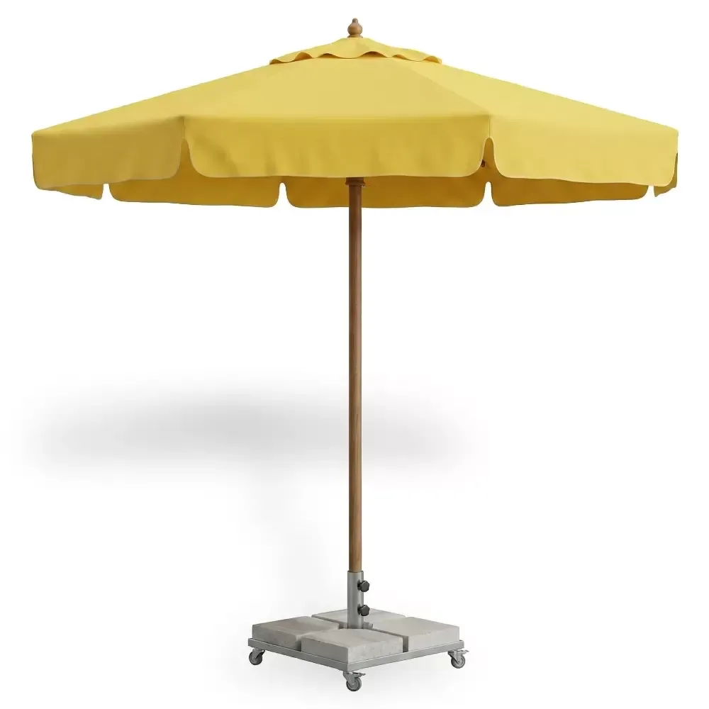 Diameter 50mm Body 2.5 m Diameter Middle Body Wooden Umbrella Akbrella World AKB-53