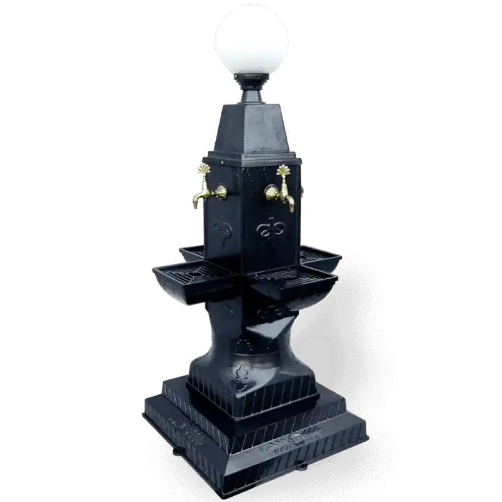 Cast Aluminum Casting, Pedestal Square Fountain 187x77x82 cm Akbrella World AKB-244
