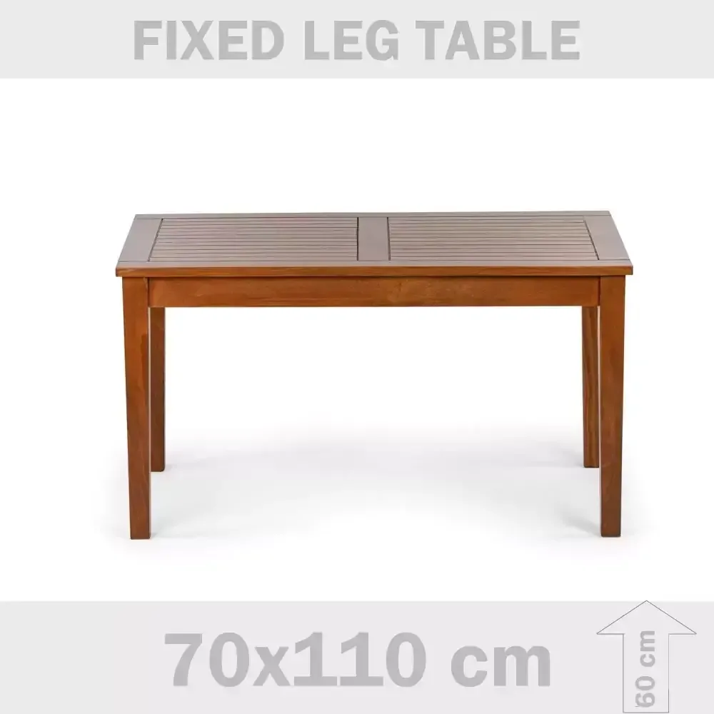 Hornbeam Wood Space High Wooden Garden Table 110x70x60 cm Akbrella World AKB-671
