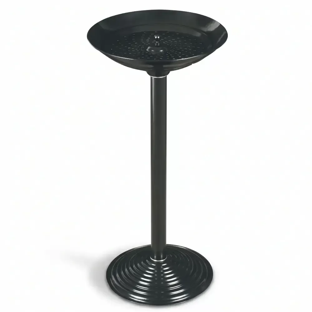 Black Stainless Metal Vip Footed Ashtray for 65x31 cm Akbrella World AKB-416