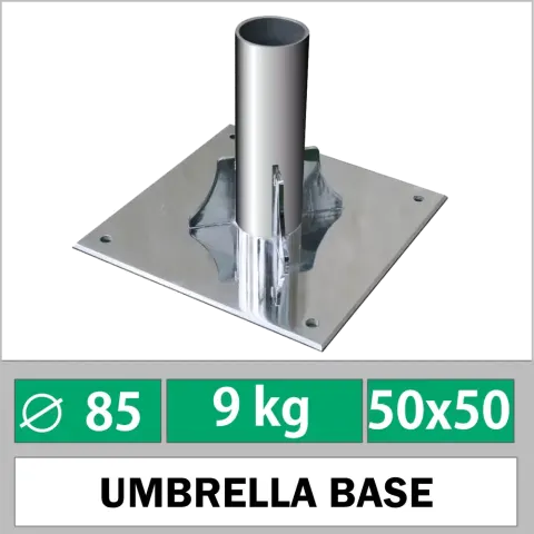 Ø85mm Tubular Steel Concrete Doweling Umbrella Fixing Leg Akbrella World AKB-106