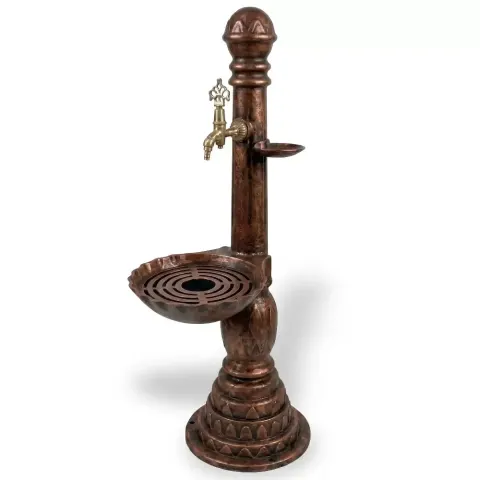 Cast Aluminum, Pedestal Garden Fountain 104x40x32cm Akbrella World AKB-250