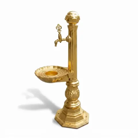 Cast Aluminum, Pedestal Garden Fountain 111x41x36cm Akbrella World AKB-1094