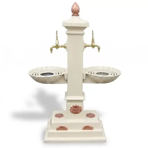 Aluminum Die Cast Standing Garden Square Fountain 115x34x77 cm Akbrella World AKB-247