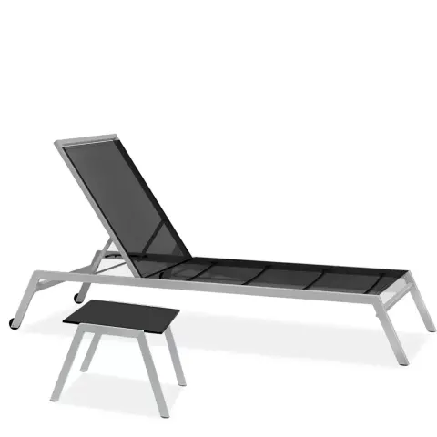 Aluminum Skeleton Mesh Fabric Lounge Chair Akbrella World AKB-710