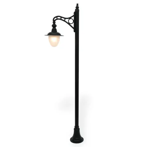 Pear Lantern Aluminum Cast Lighting Pole 285x71 cm Akbrella World AKB-305