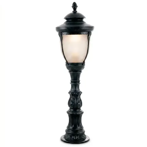 Short Garden Lawn Light Pole with Copper Hat 143x39 cm Akbrella World AKB-358
