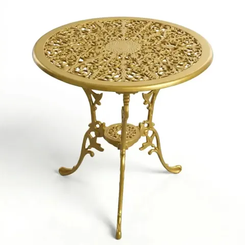 Aluminum Cast Iron Wrought Iron Table 64 cm Akbrella World AKB-557 – طلای طلایی