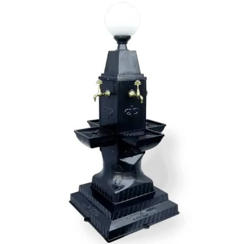 Cast Aluminum Casting, Pedestal Square Fountain 187x77x82 cm Akbrella World AKB-244