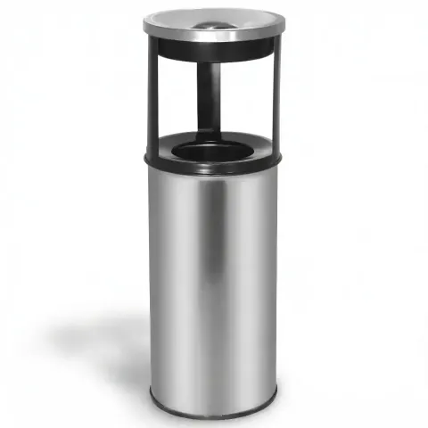 Double Layer Ashtray Dustbin 167-12 24x70 cm Akbrella World AKB-593