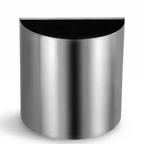 Wall Mounted D Type Metal Trash Can 30x30 cm Akbrella World AKB-572