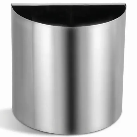 Wall Mounted D Type Metal Trash Can 35x35 cm Akbrella World AKB-573