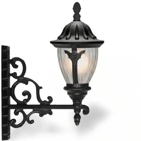 Lamp Holder E27 Wrought Iron Armrest, Wall Mounted Sconce 51x39 cm Akbrella World AKB-502