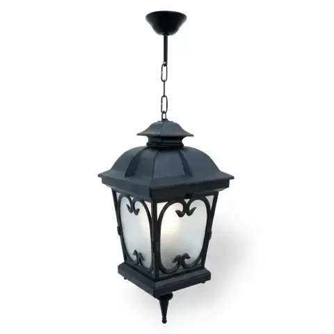 E27 Lamp Holder Black, French Model Chain Sconce 71x24 cm Akbrella World AKB-327