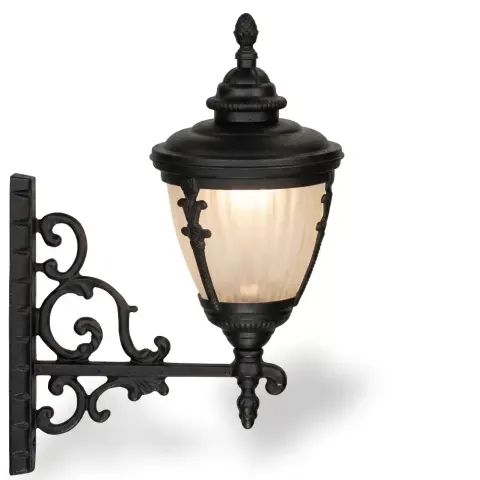 E27 Ivy Wrought Iron Armrest, Wall Mounted Sconce 43x62 cm Akbrella World AKB-486