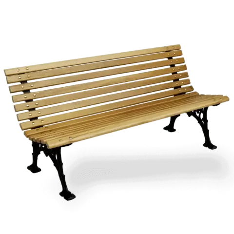 Wide Back, Wooden Garden Park Seating Bench 145x55x71 cm Akbrella World AKB-233