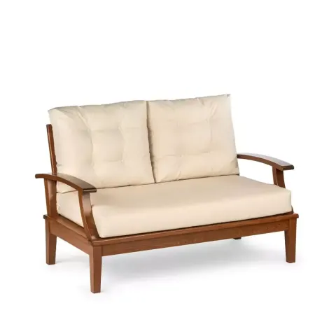 Hornbeam Wood Double Wooden Sofa 81x137x81 cm Akbrella World AKB-669