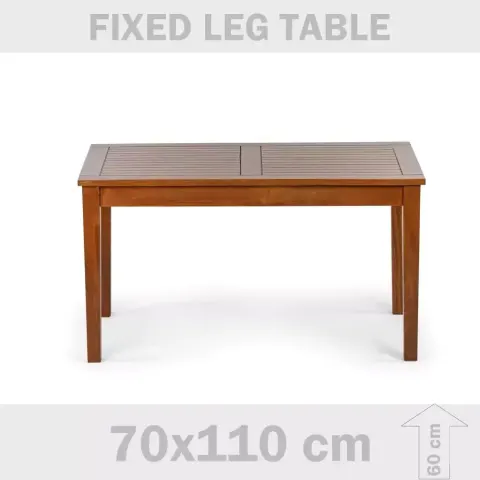 Hornbeam Wood Space High Wooden Garden Table 110x70x60 cm Akbrella World AKB-671