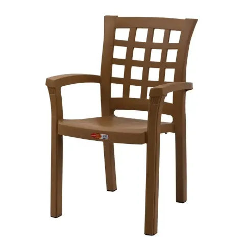 Elite Plastic Chair with Brown Armrests 2516 Akbrella World AKB-762