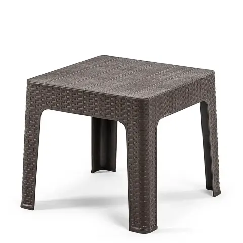 Brown Plastic Rattan Coffee Table 2593 Akbrella World AKB-796