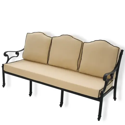 Seat Aluminum Cast Iron Wrought Iron Sofa 3 Akbrella World AKB-722