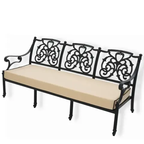 Seat Aluminum Cast Iron Wrought Iron Sofa 3 Akbrella World AKB-721
