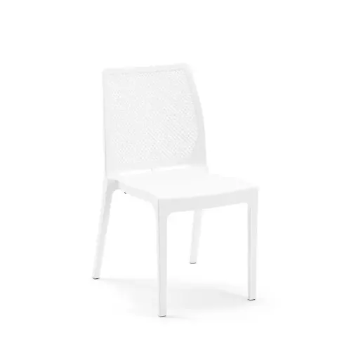 White Plastic Chair Without Armrests Icon 2509 Akbrella World AKB-755