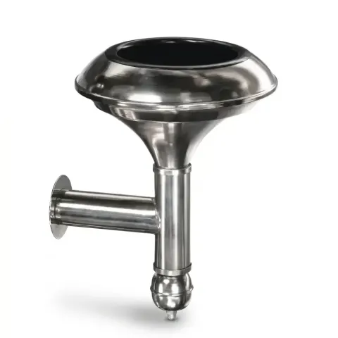Chrome Plated Wall Mounted Outdoor Ashtray 30x28 cm Akbrella World AKB-421