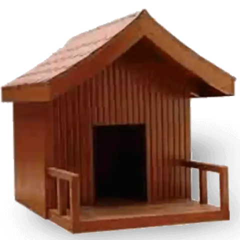 Ready to Install Demountable Wooden Dog Kennel 150x122x115 cm Akbrella World AKB-291