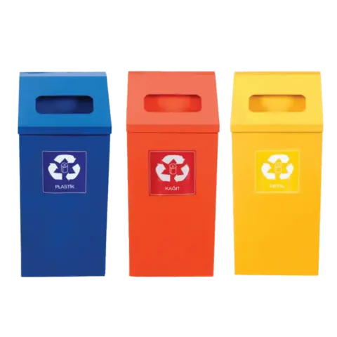 Logo Printed Recycling Trash Can Plastic 67x27 cm Akbrella World AKB-429