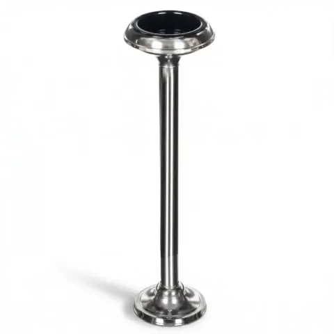 Metal Chrome Balcony Footed Ashtrays Models 18x60 cm Akbrella World AKB-414
