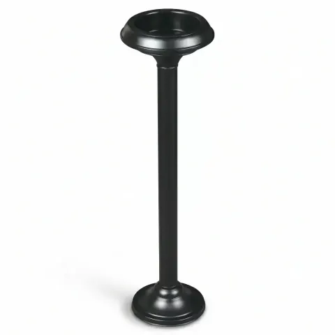 Metal Leg Black Ashtray for Vip Space 18x60 cm Akbrella World AKB-413