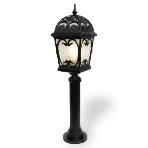 Ottoman Wrought Iron Garden Lawn Lighting Pole 156x30 cm Akbrella World AKB-129