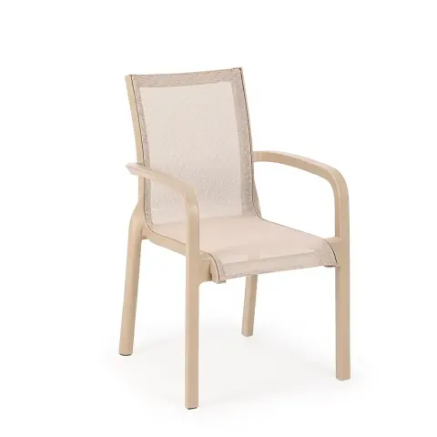Plastic Mesh Sofa 5 Beige 2528 Akbrella World AKB-803