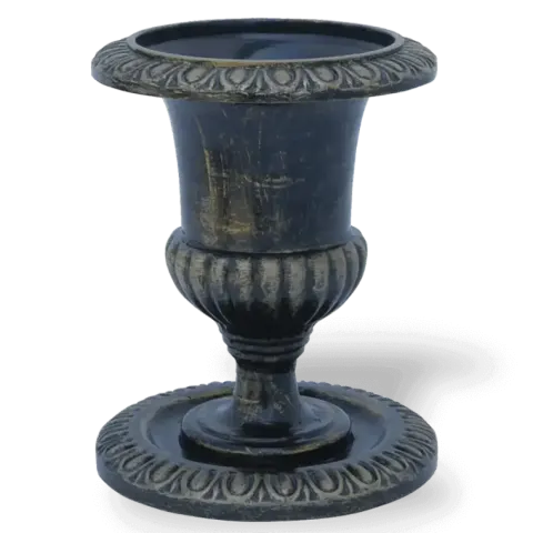 Flower Pot Cast Iron Metal Flower Pot Garden Flower Pot 25x20x20 cm Akbrella World AKB-272