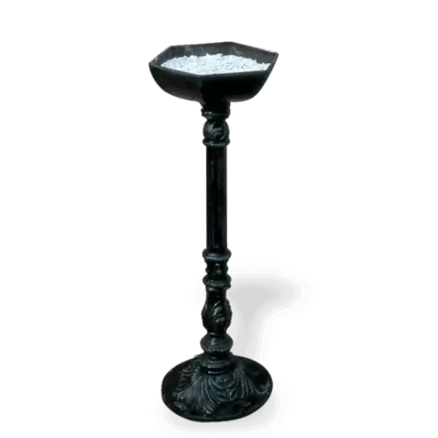 Aluminum Cast Iron Black Foot Ashtray with Insurance Akbrella World AKB-262