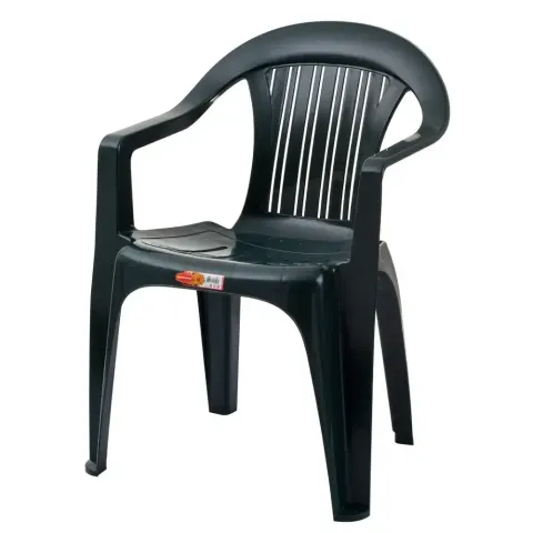 Black Armrest Smart Plastic Chair 2510 Akbrella World AKB-757