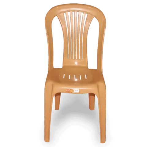 Salmon Color Poly Propylene Plastic Chair 43x50x87 cm Akbrella World AKB-217